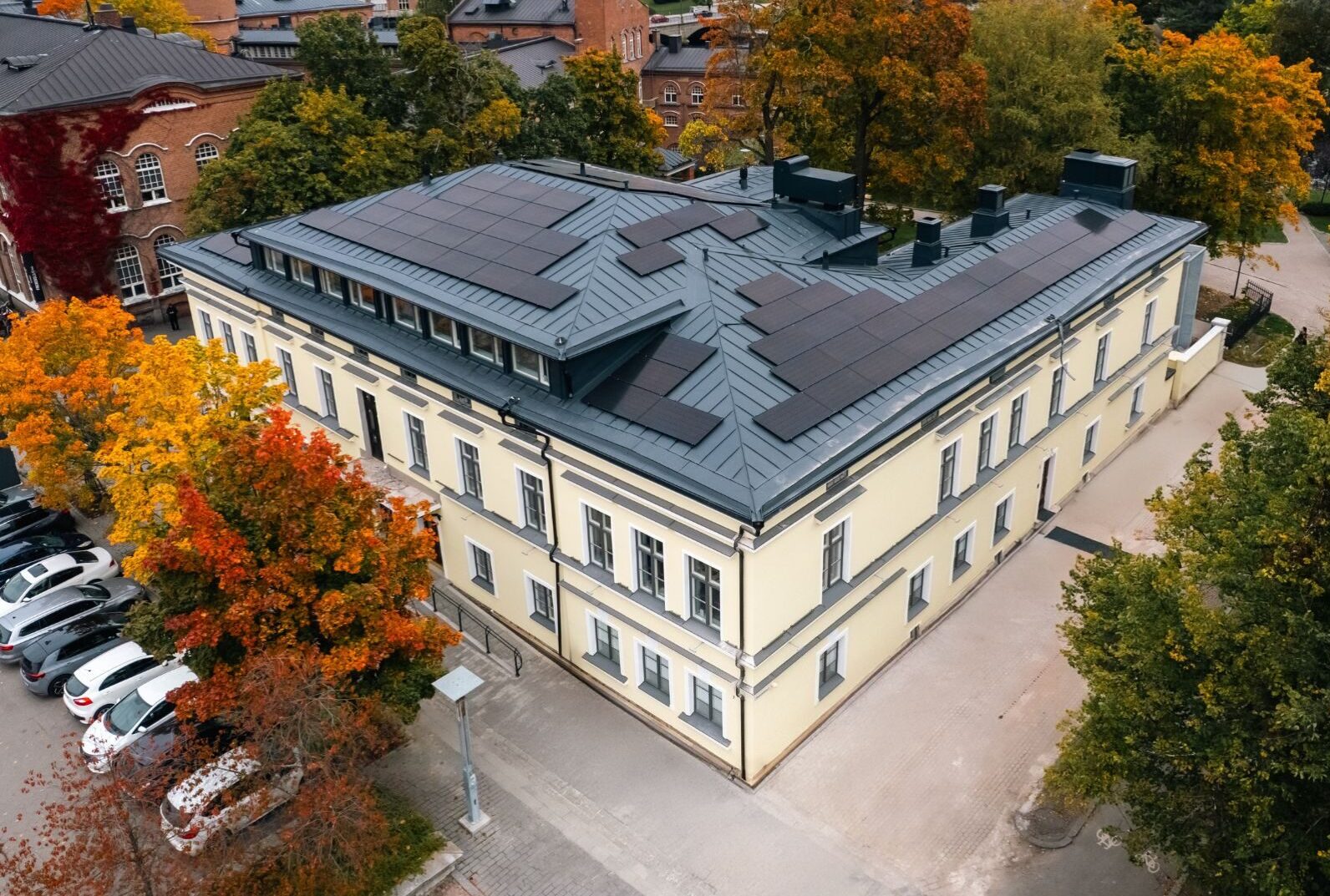 Frenckell konttori ilmakuva