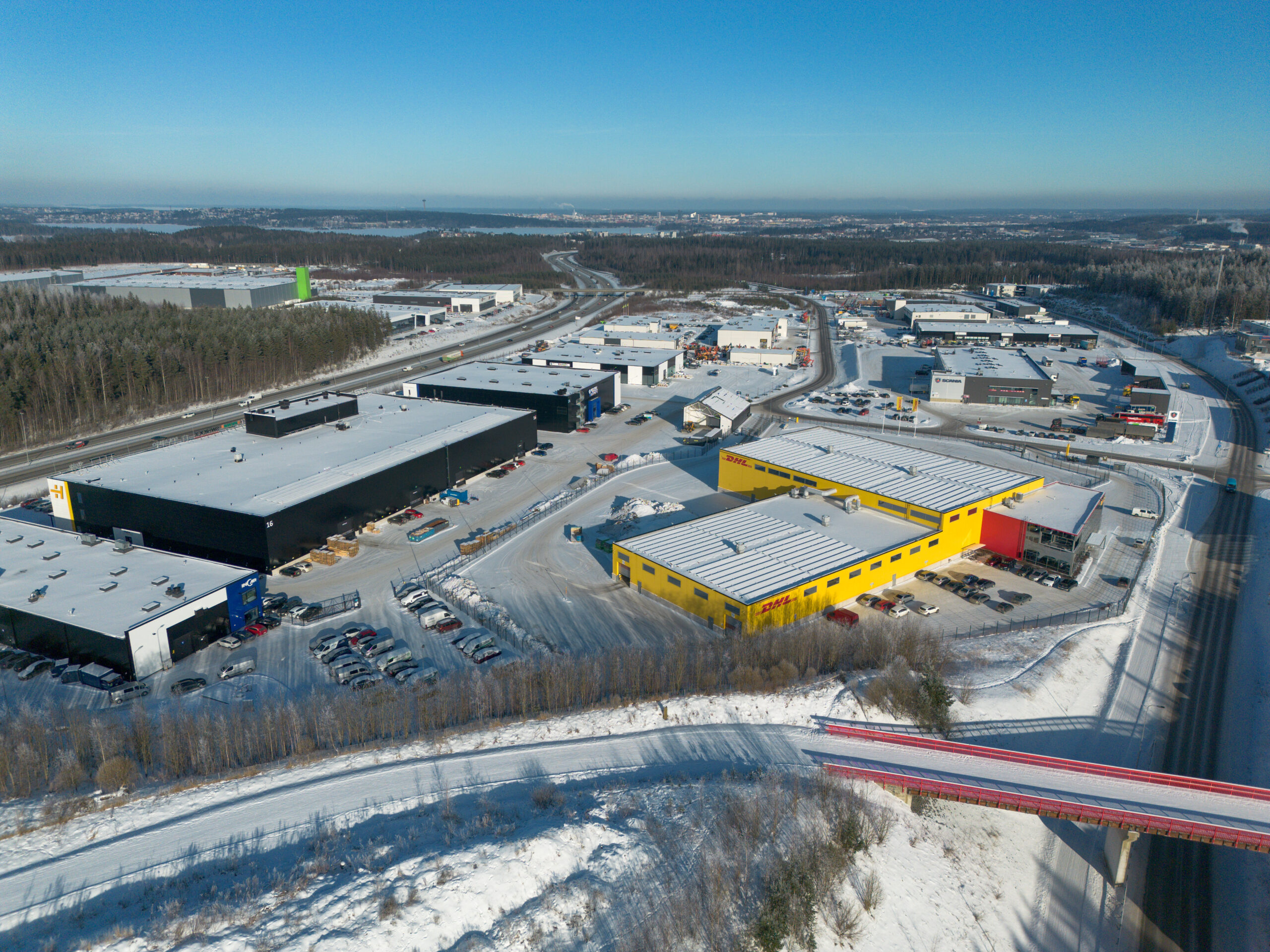 Autokeskuksentie Pirkkala ilmakuva