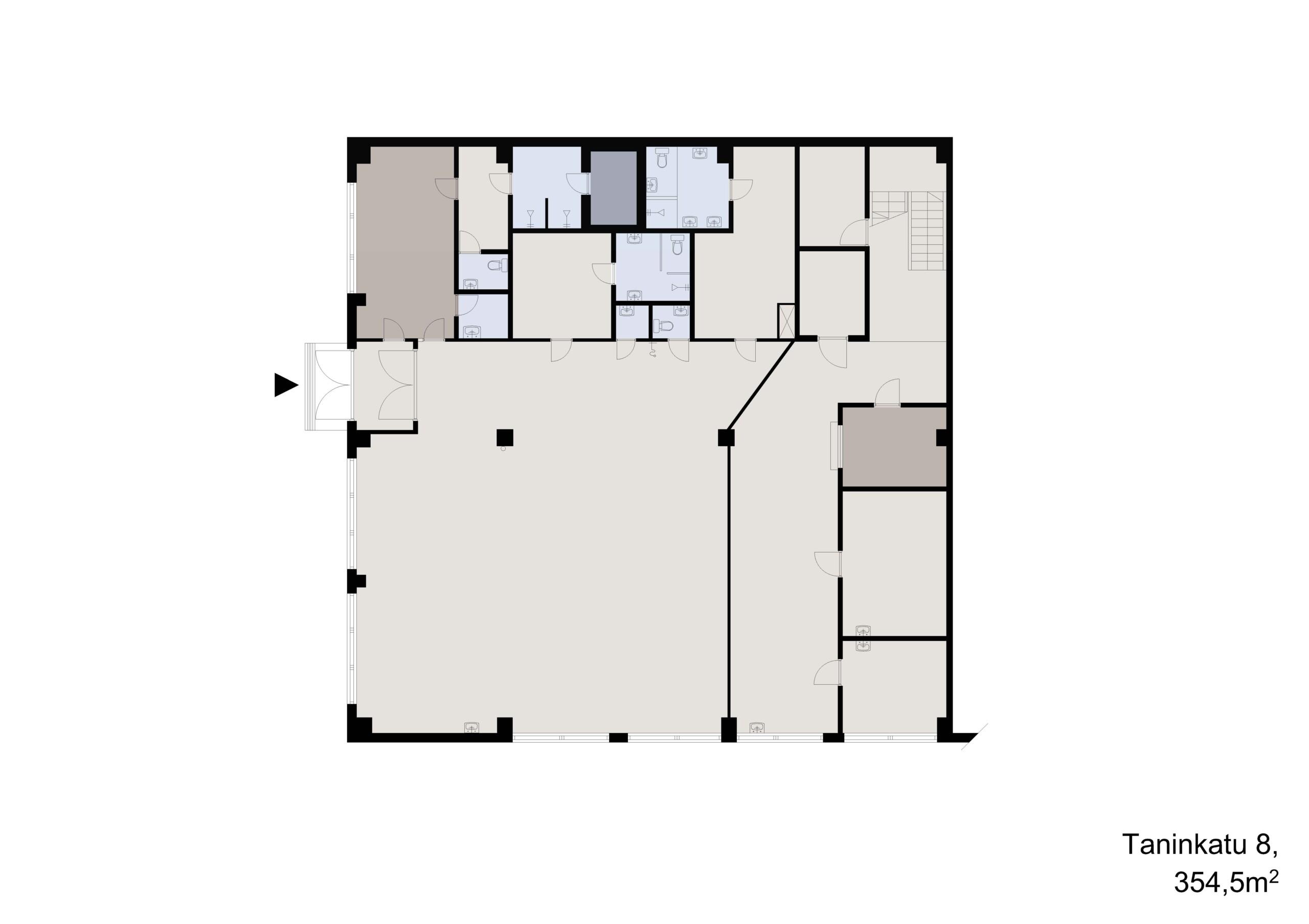 Taninkatu 8, 1. krs, 354,5m2